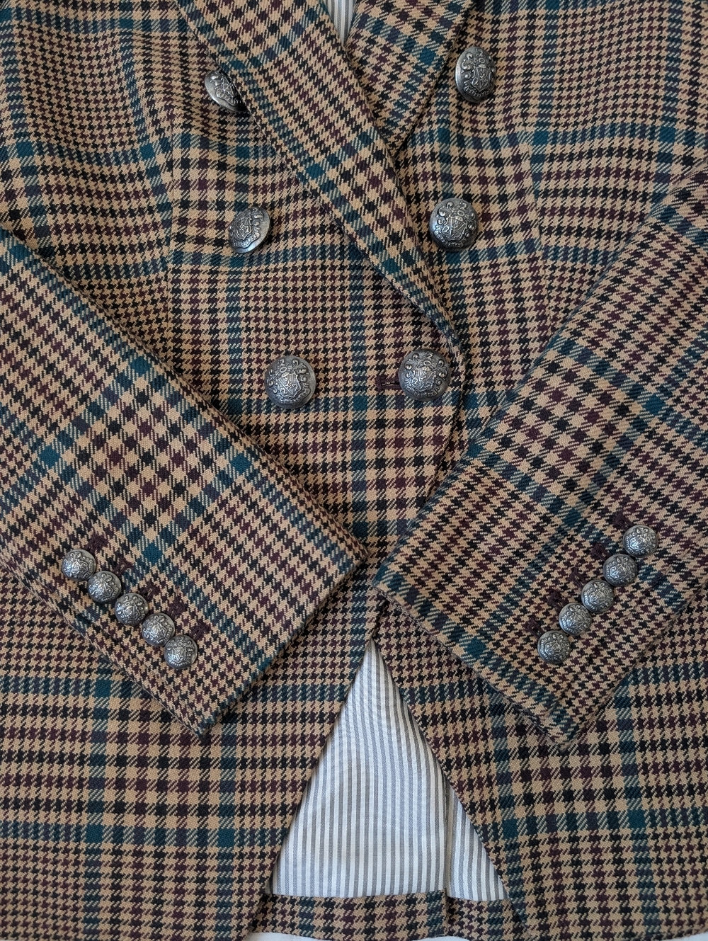 Veronica Beard Miller SUIT Dickey Jacket Blazer & Pants Wool Houndstooth Size 2 - Picture 9 of 16